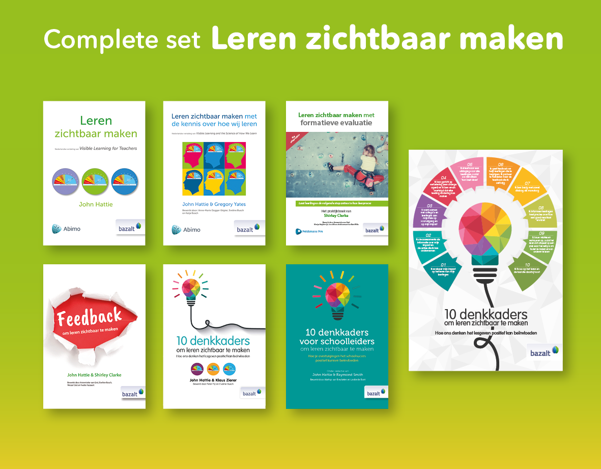 Complete set Leren zichtbaar maken - Hattie