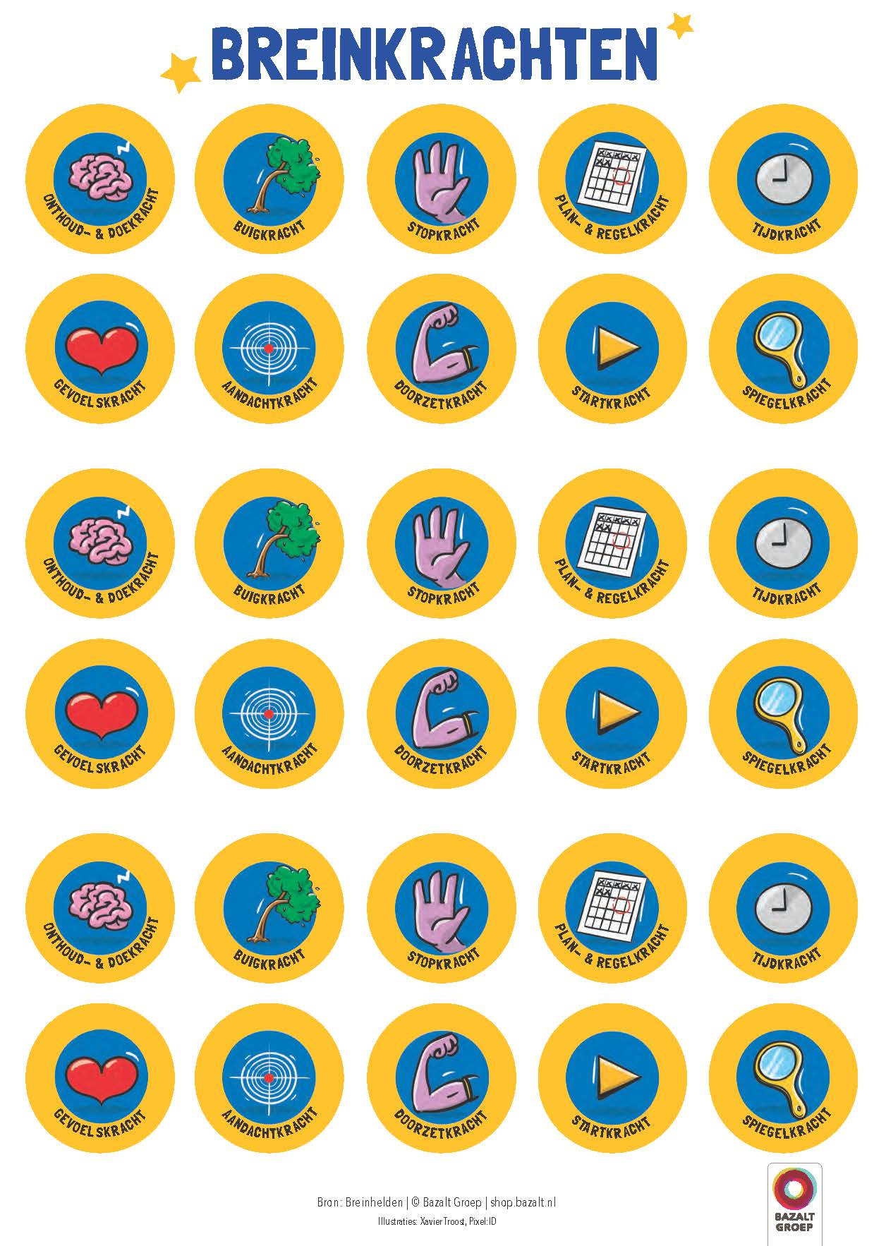 Stickerpakket Breinhelden