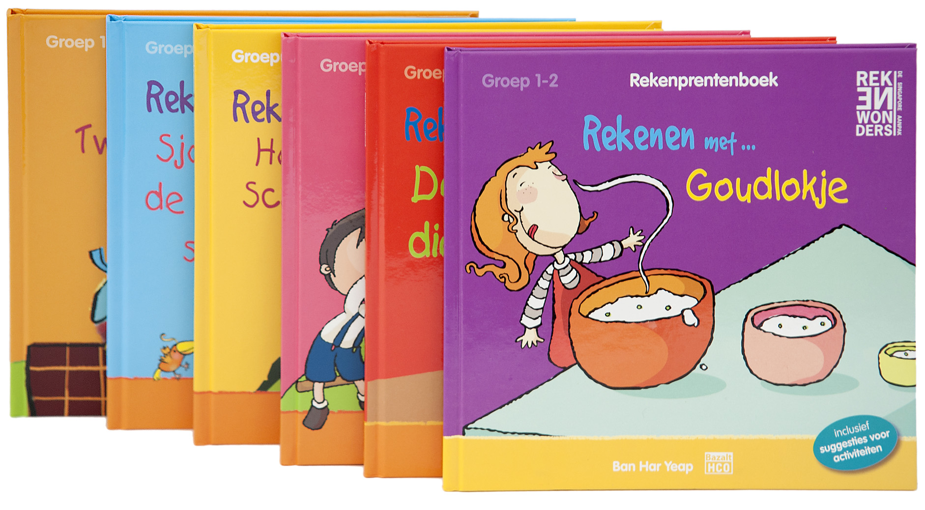 Rekenprentenboeken: Pakket met 6 verschillende prentenboeken voor groep 1-2