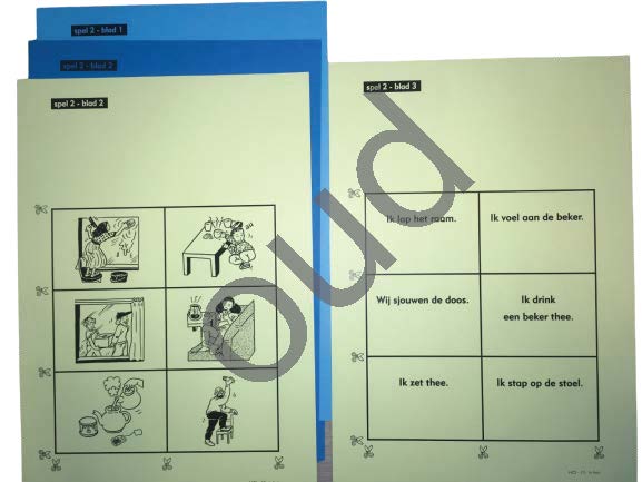 Horen, Zien en Schrijven Spelmateriaal (oud)