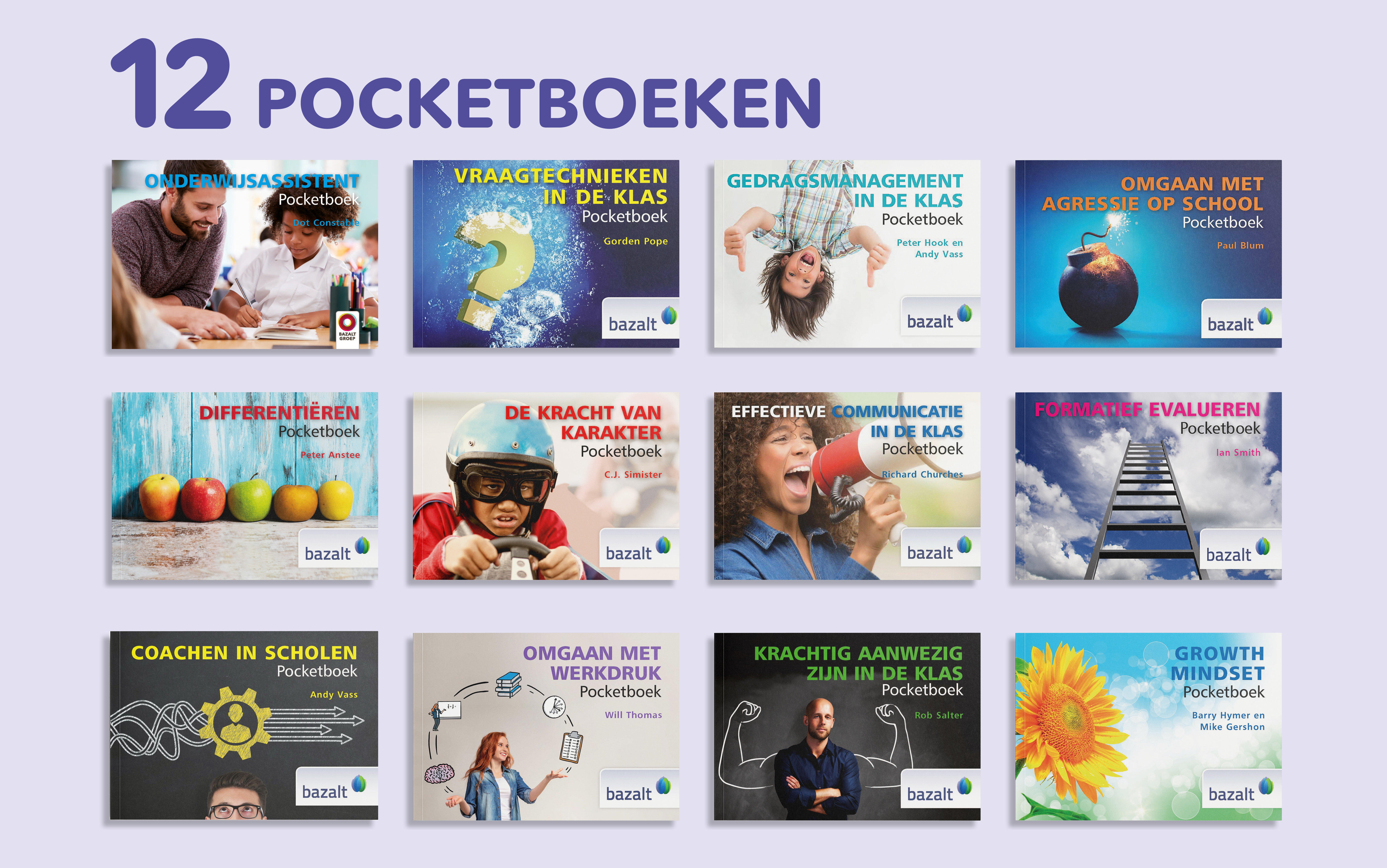 Set alle pocketboeken (12 verschillende)